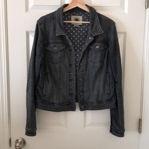 Anthropologie gray denim jacket